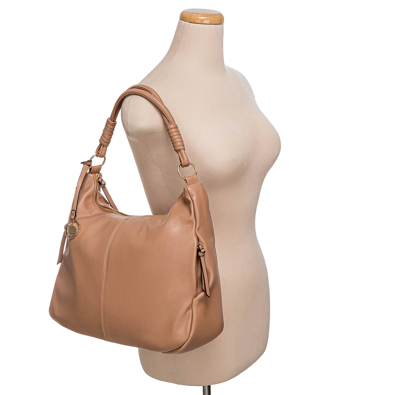 Cartera Limoni Casual Plumy color beige oscuro | Platanitos