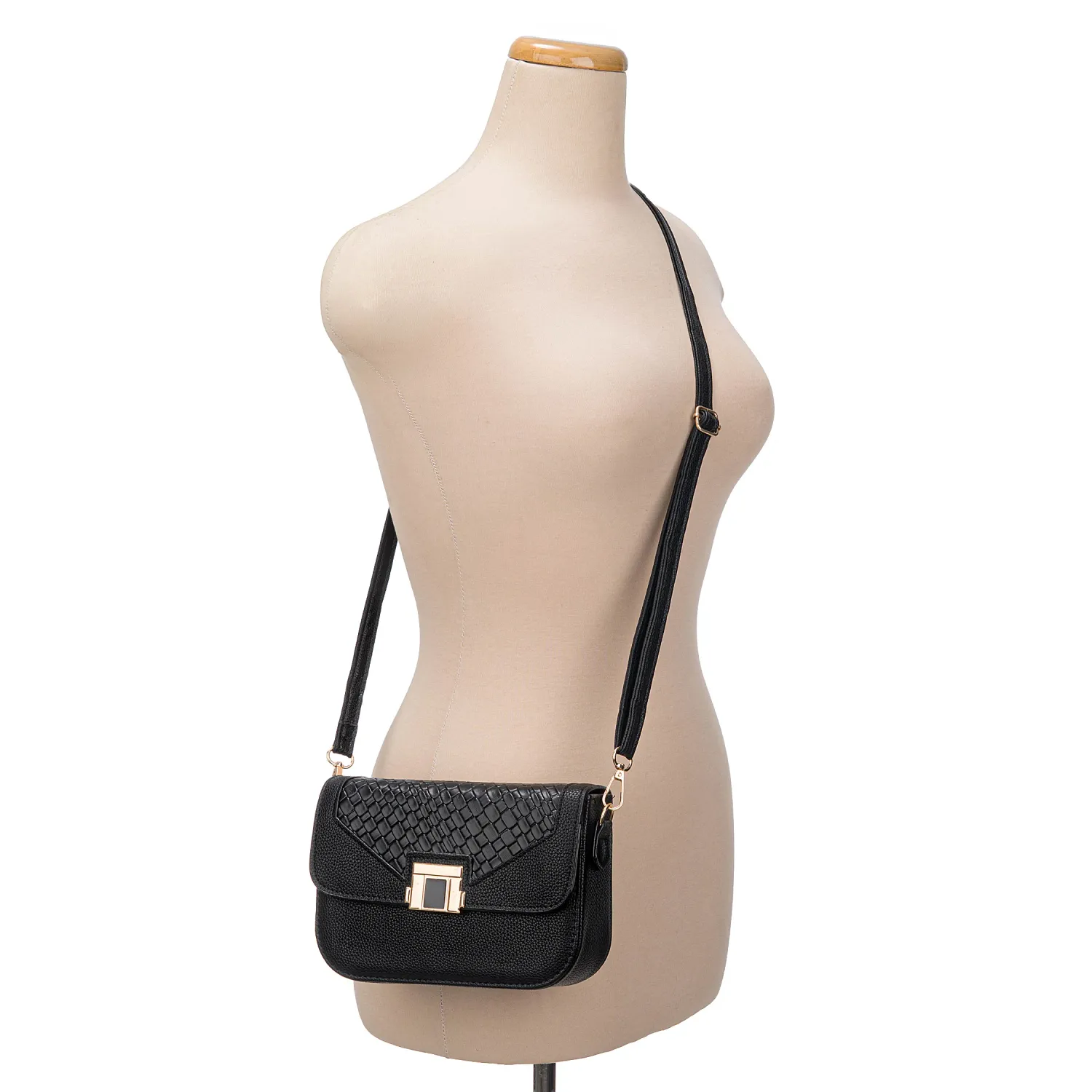 Cartera Limoni De Vestir Cuchy color negro | Platanitos