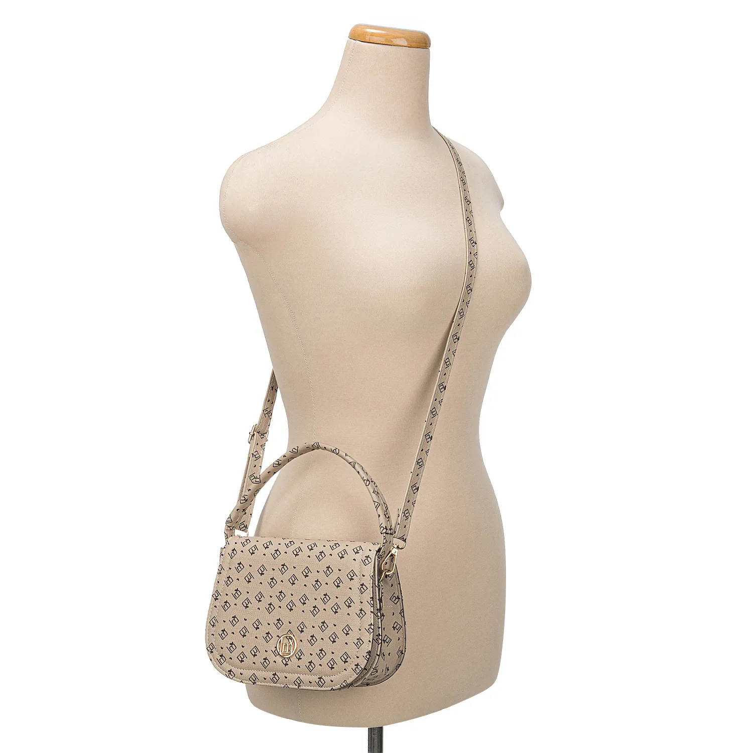 Cartera Limoni De Vestir Sagy color topo | Platanitos