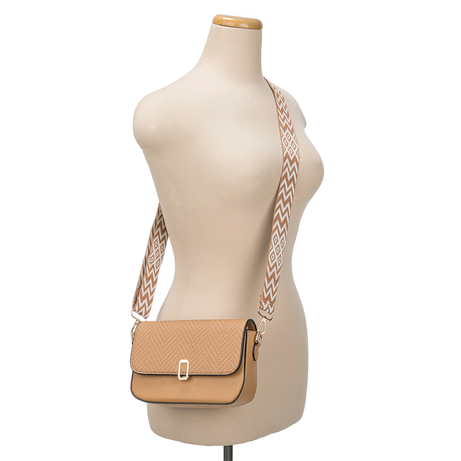 Morral Limoni Dama Romby color camel | Platanitos