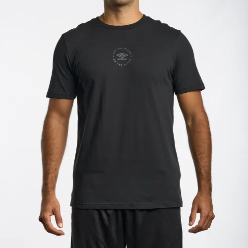 Hombre Umbro Negro Polo Deportivo Hombre Relaxed Tee