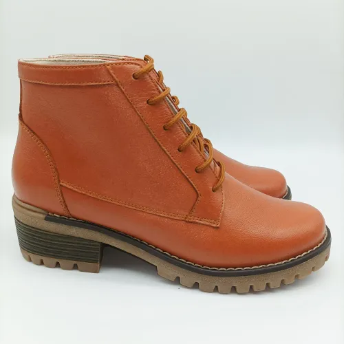 KAMINATA Botin Casual Mujer Cuero Trenza