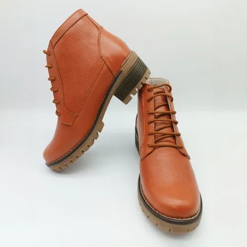 KAMINATA Botin Casual Mujer Cuero Trenza