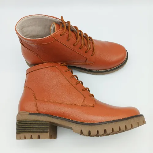 KAMINATA Botin Casual Mujer Cuero Trenza