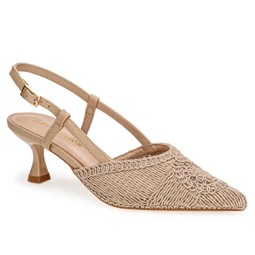 Platanitos Beige de Mujer modelo Calzado Vestir Dama Cv Lupita sintéticos mujer 2025071419263170006 Sintético Sintético