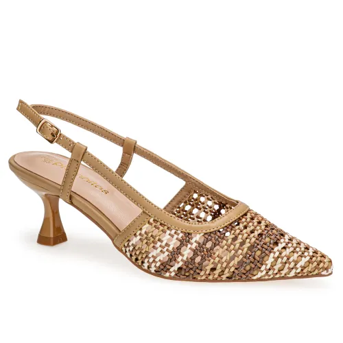 Platanitos  de Mujer modelo Calzado Vestir Dama Cv Milena topos sintéticos mujer 2025071419263170060 Sintético Sintético