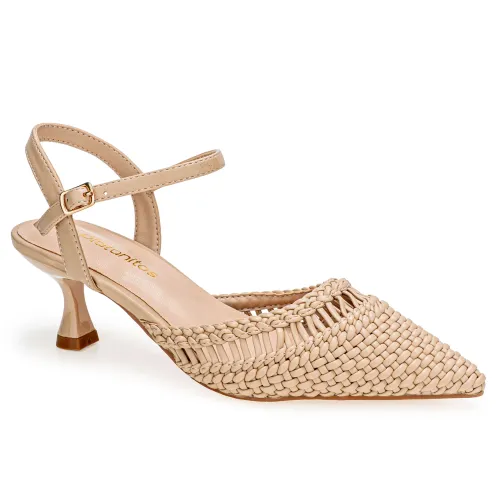 Platanitos Beige de Mujer modelo Calzado Vestir Dama Cv Yosellyn sintéticos mujer 2025071419263170186 Sintético Sintético