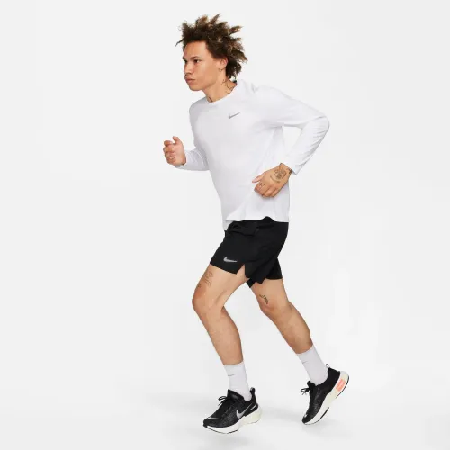 Nike Polo Manga Larga Running Hombre Dri-Fit Uv Miler