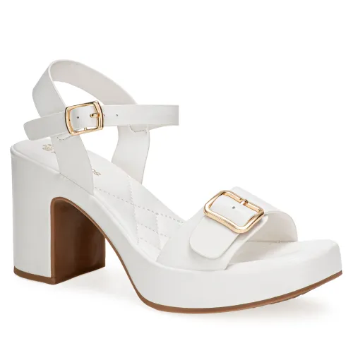 Platanitos Blanco de Mujer modelo Sandalia Dama Sp Sky blancos sintéticos mujer 2025071422164579455 Sintético Sintético
