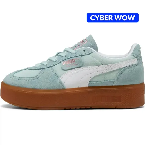 Zapatillas Puma Urbanas Mujer Palermo Elevata Wns color verde | Platanitos
