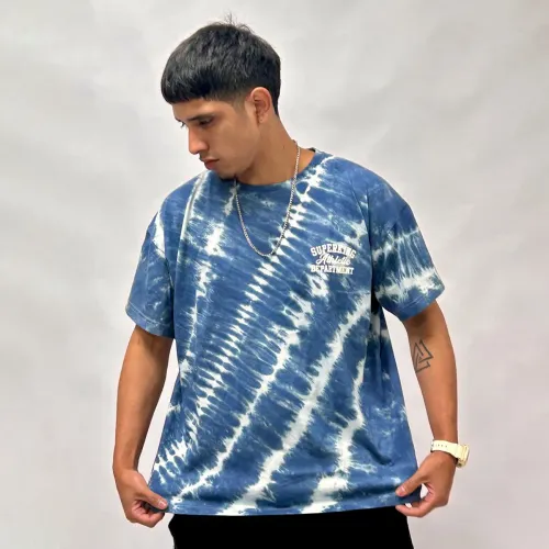SUPERKING Azul de Hombre modelo Polo Oversize Acid Wash Hombre Joshua aceros hombre 2025071622000323586  