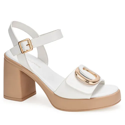 Platanitos Blanco de Mujer modelo Sandalia Dama Sp Wanda blancos sintéticos mujer 2025071820471019460 Sintético Sintético