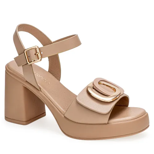 Platanitos Beige de Mujer modelo Sandalia Dama Sp Wanda beiges sintéticos mujer 2025071820471019478 Sintético Sintético