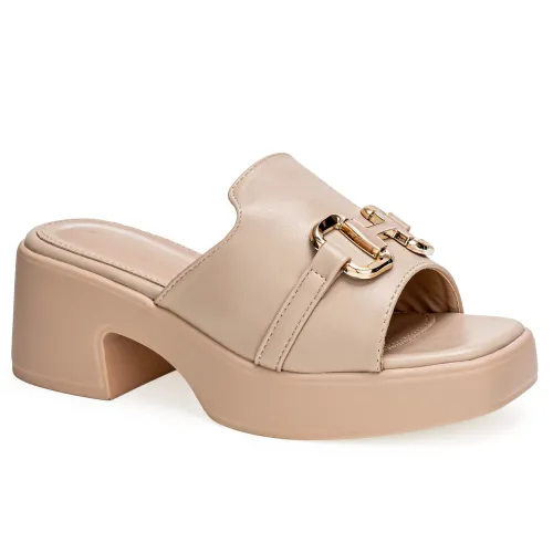 Platanitos Beige de Mujer modelo Sandalia Dama Sp Yesabel pieles sintéticos mujer 2025071820471019604 Sintético Sintético