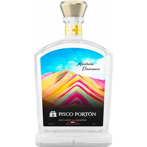 PORTÓN Varios Pisco Mosto Verde Quebranta Bot. 750ml Ver. Montaña 7 Colores C/Estuche