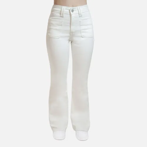 COTTONS JEANS Marfil de Mujer modelo Pantalon Flare Mujer Luana huesos mujer 2025072422001664881  