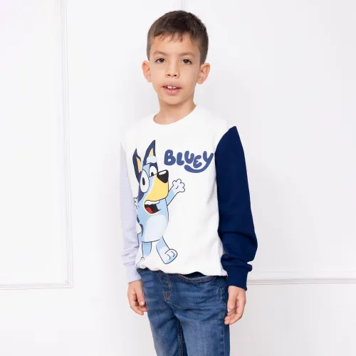 BLUEY Polera Moda Niño Contraste Blu-00