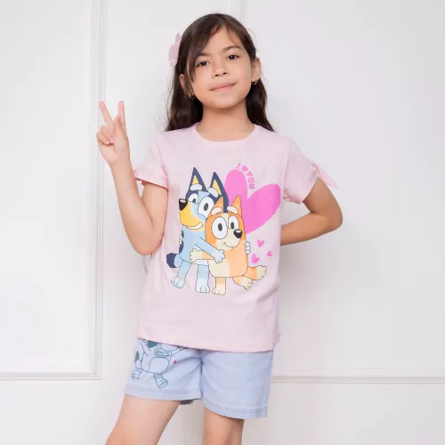 BLUEY Rosado de Niña modelo Polo Semi Crop Con Nudos Niña Blu-00 rosados niña 2025072516223947143  