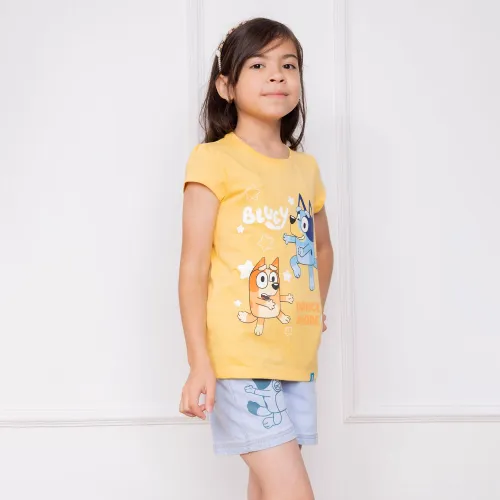 BLUEY Polo Basico Cuello Redondo Manga Corta Niña Blu-00