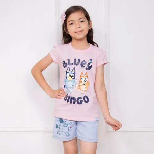 BLUEY Rosado de Niña modelo Polo Basico Cuello Redondo Manga Corta Niña Blu-00 rosados niña 2025072516223947188  