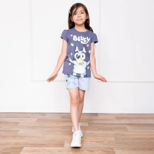 BLUEY Polo Basico Cuello Redondo Manga Corta Niña Blu-00