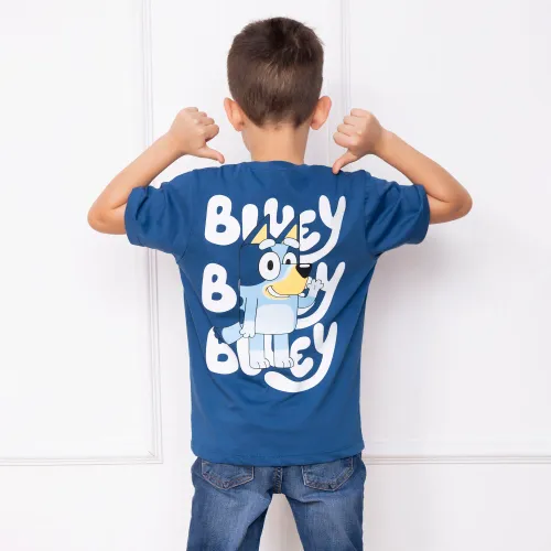 BLUEY Polo Moda Cuello Redondo Manga Corta Niño Blu-00