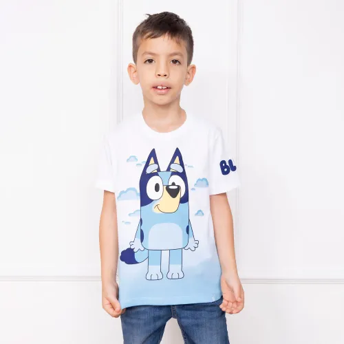 BLUEY Blanco de Niño modelo Polo Basico Cuello Redondo Manga Corta Niño  Blu-00 blancos niño 2025072516223947293  