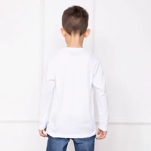 BLUEY Polo Basico Cuello Redondo Manga Larga Niño  Blu-00
