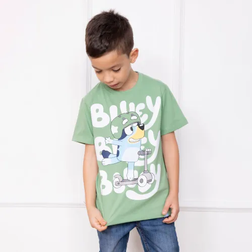 BLUEY Polo Basico Cuello Redondo Manga Corta Niño  Blu-00