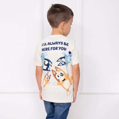BLUEY Polo Moda Cuello Redondo Manga Corta Niño Blu-00