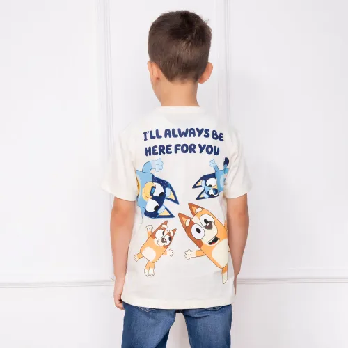 BLUEY Polo Moda Cuello Redondo Manga Corta Niño Blu-00