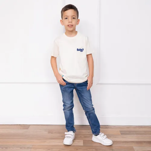 BLUEY Polo Moda Cuello Redondo Manga Corta Niño Blu-00