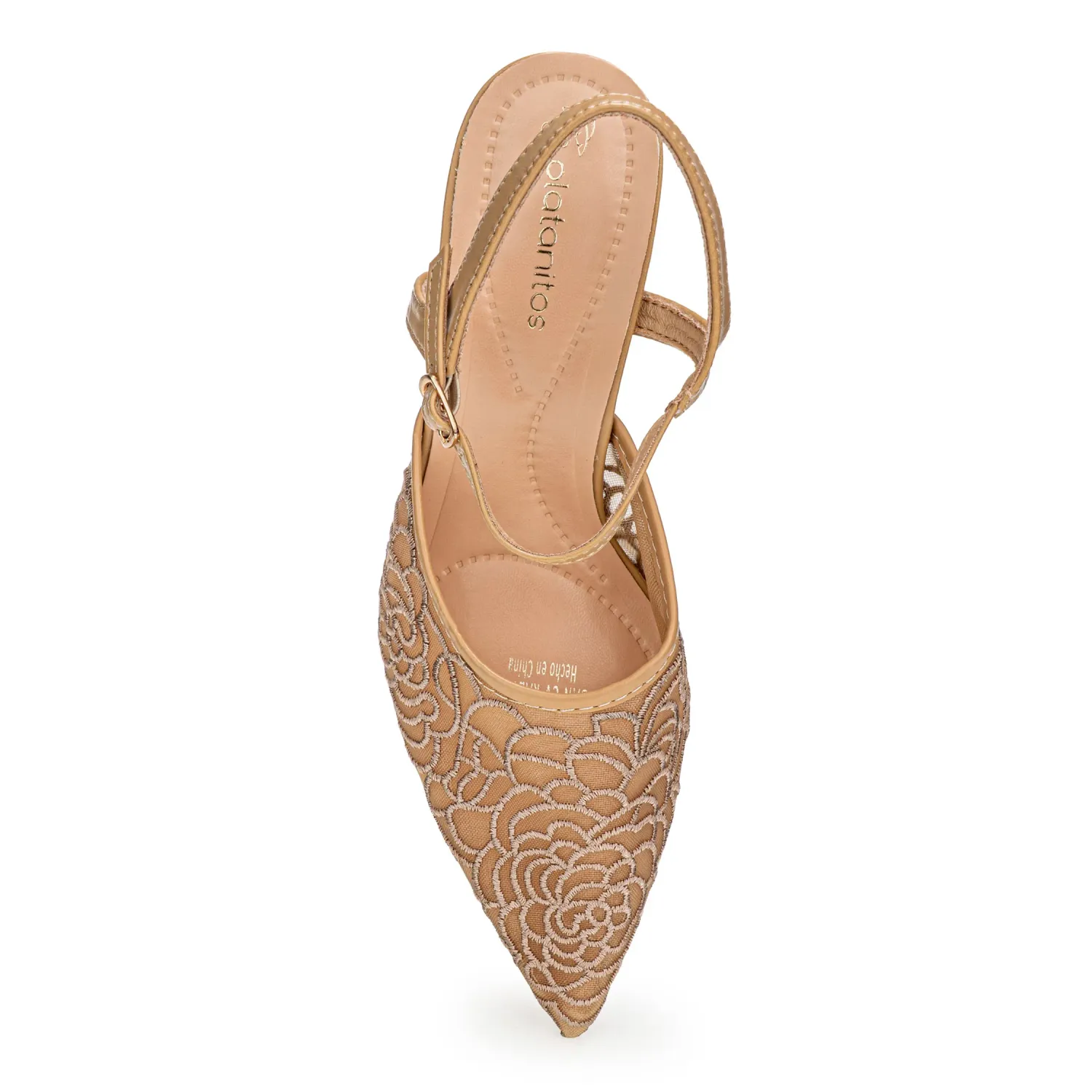 Platanitos Calzado Platanitos Vestir Dama Cv Kazy color beige | Platanitos