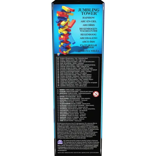 CARDINAL Juego Torre De Bloques Arcoiris Games