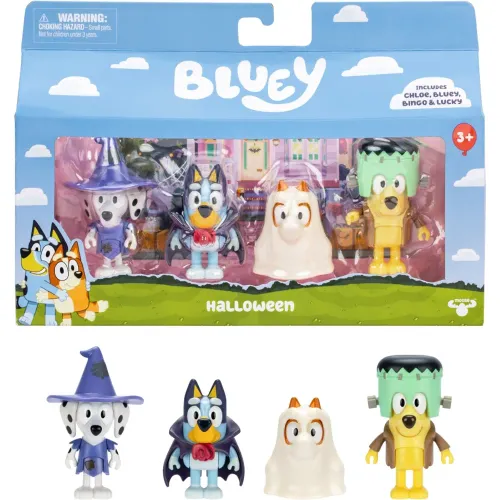 BLUEY  de Bebita / Bebito modelo Pack X4 Figuras S11 Bluey Y Amigos Halloween bebita 2025073013515817199  