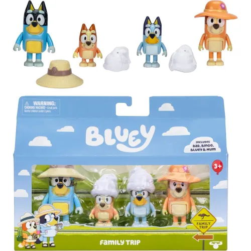 BLUEY  de Bebita / Bebito modelo Pack X4 Figuras S11 Bluey Viaje Familiar bebita 2025073013515817202  