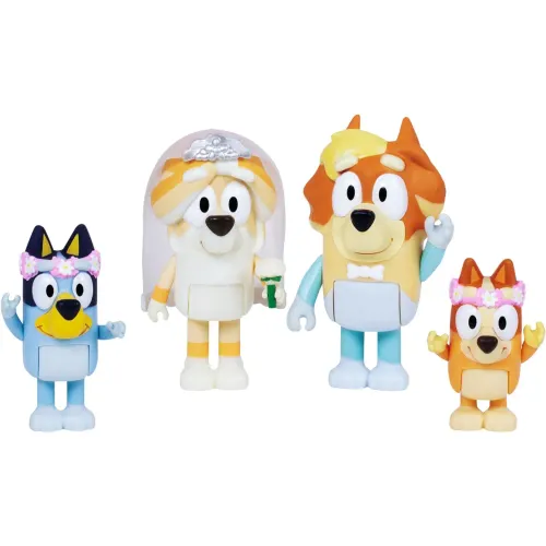 BLUEY Pack X4 Figuras S11 Bluey Boda