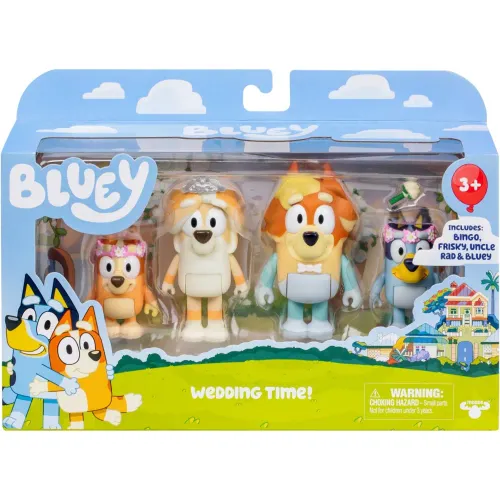 BLUEY Pack X4 Figuras S11 Bluey Boda