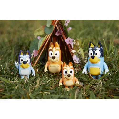 BLUEY Pack X4 Figuras S11 Bluey Y Familia