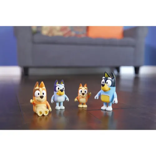 BLUEY Pack X4 Figuras S11 Bluey Y Familia