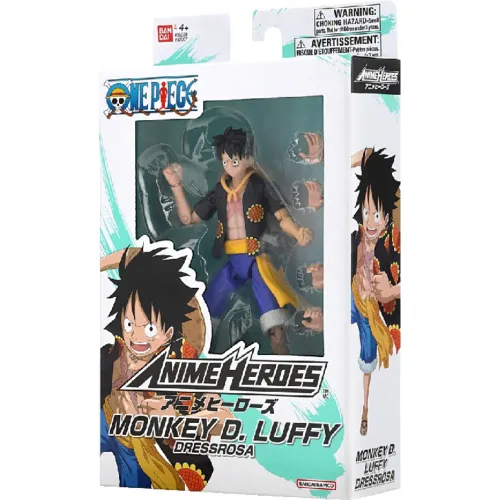 ONE PIECE Figura De Accion Monkey D. Luffy Dressrosa One Piece Bandai