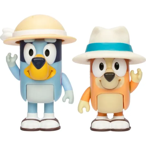 BLUEY Pack X2 Figuras Serie 11 Bluey De Vacaciones