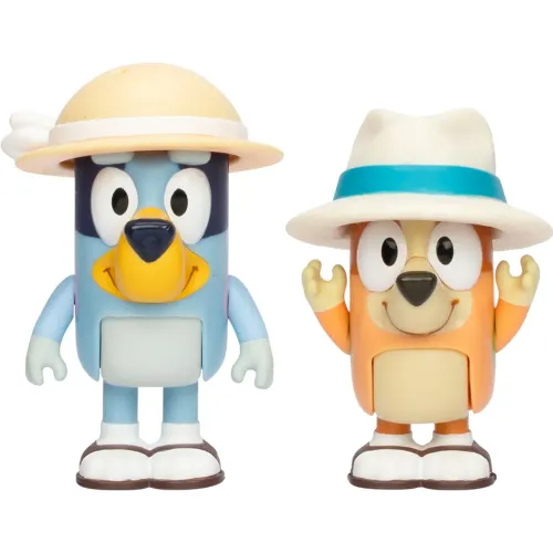 BLUEY Pack X2 Figuras Serie 11 Bluey De Vacaciones
