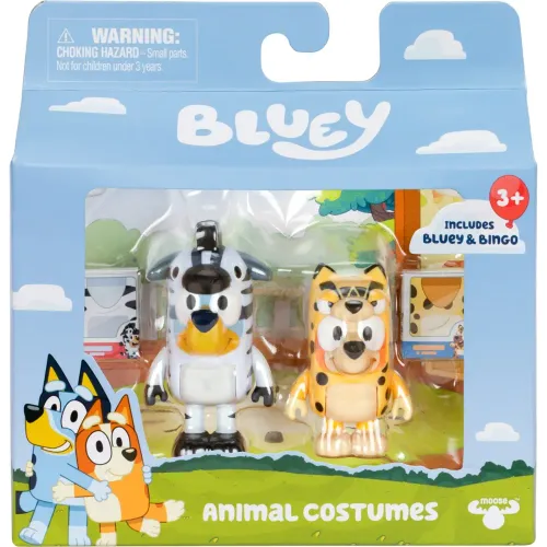 BLUEY Pack X2 Figuras Serie 11 Bluey Disfraces De Animales