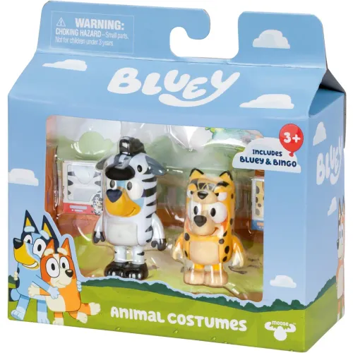 BLUEY Pack X2 Figuras Serie 11 Bluey Disfraces De Animales