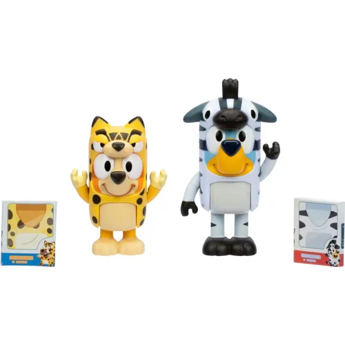 BLUEY Pack X2 Figuras Serie 11 Bluey Disfraces De Animales