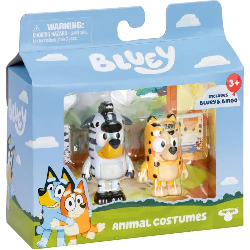 BLUEY Pack X2 Figuras Serie 11 Bluey Disfraces De Animales