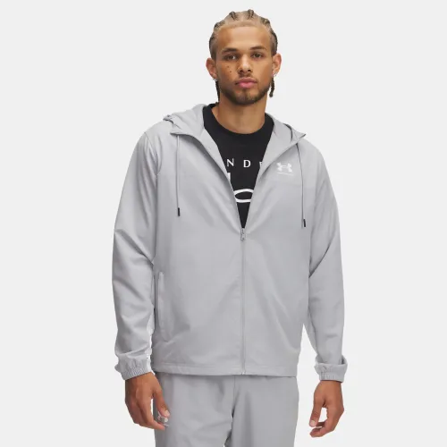 Hombre Under Armour Gris Cortavientos Sportstyle Hombre Rival Woven Windbreaker