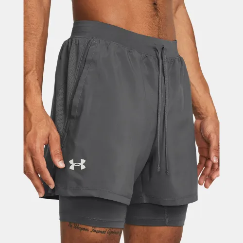 Under Armour Short Training Hombre Launch 2 En 1 - 5 In