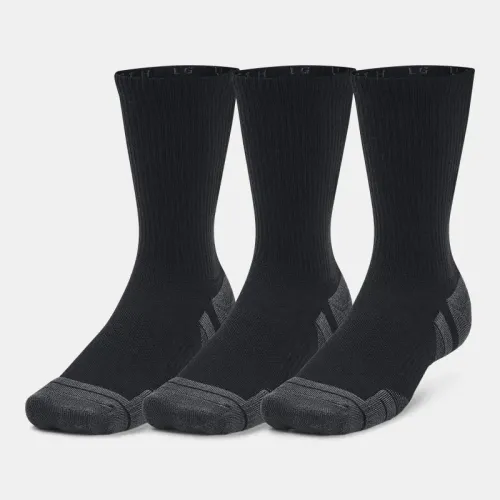 Hombre Mujer Under Armour Negro Medias Largas Training Unisex Performance Tech - 3 Pares